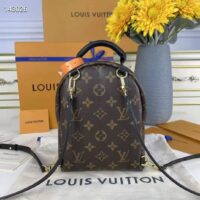 Louis Vuitton LV Women Palm Springs Mini Monogram Coated Canvas Textile Lining