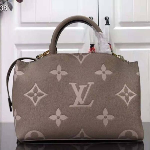 Louis Vuitton LV Women Petit Palais Handbag Tourterelle Crème Embossed Grained Cowhide Leather (5)