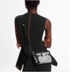 Louis Vuitton LV Women Petite Malle Handbag Silver Epi Grained Cowhide Leather - immagine 2