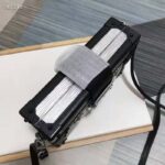 Louis Vuitton LV Women Petite Malle Handbag Silver Epi Grained Cowhide Leather - immagine 5