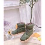 Louis Vuitton LV Women Pillow Comfort Ankle Boot Khaki Green Nylon Down Interior - Image 4
