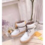 Louis Vuitton LV Women Pillow Comfort Ankle Boot White Nylon Down Interior - immagine 3