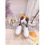 Louis Vuitton LV Women Pillow Comfort Ankle Boot White Nylon Down Interior - immagine 4