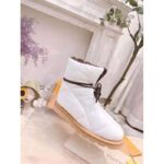 Louis Vuitton LV Women Pillow Comfort Ankle Boot White Nylon Down Interior - immagine 2