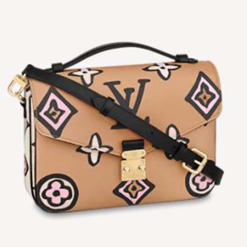 LV Pochette Metis in Arizona Beige / Crème Beige Monogram Empreinte Leather  GHW