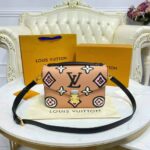Louis Vuitton LV Women Pochette Métis Handbag Arizona Beige Monogram Coated Canvas Cowhide - Image 7