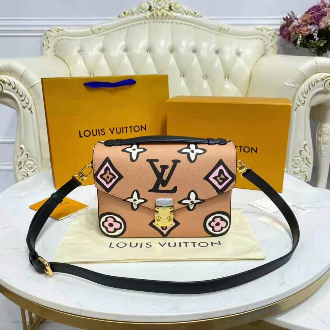 Louis Vuitton Pochette Metis Wild at Heart Arizona Beige in Coated