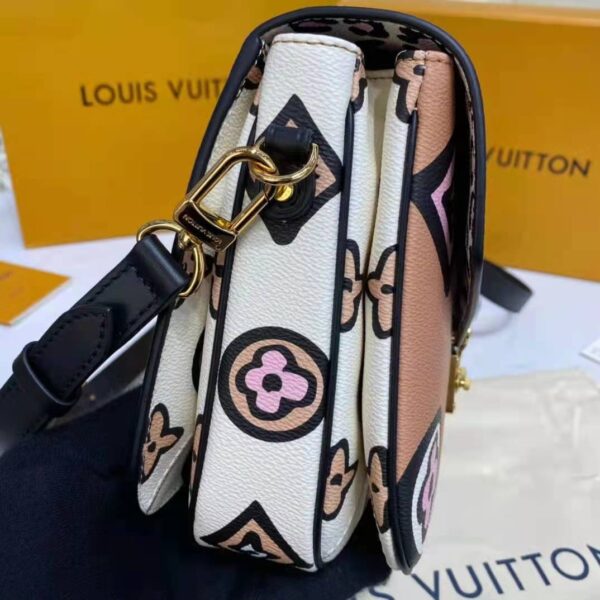 Louis Vuitton LV Women Pochette Métis Handbag Arizona Beige Monogram Coated Canvas Cowhide (7)