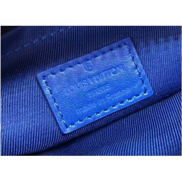 Louis Vuitton LV Women S Lock Sling Bag Blue Monogram Embossed Taurillon Cowhide Leather (1)