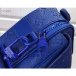 Louis Vuitton LV Women S Lock Sling Bag Blue Monogram Embossed Taurillon Cowhide Leather – Bild 5