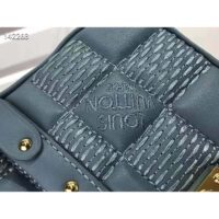 Louis Vuitton LV Women Troca PM Glacier Blue Damier Quilt Lambskin Calfskin (7)