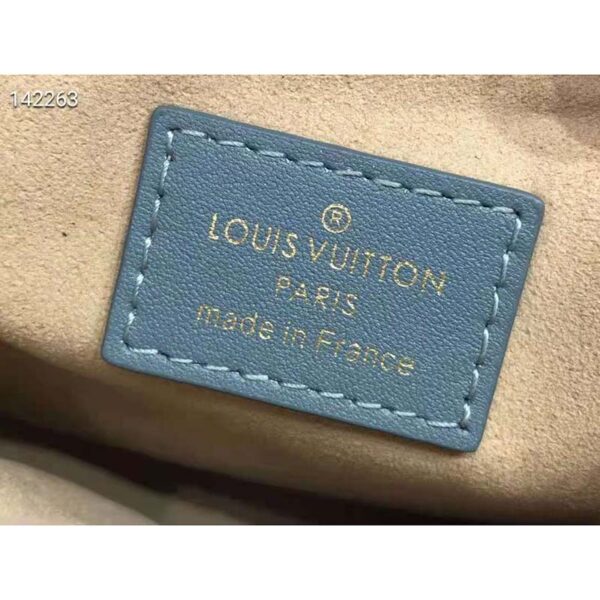 Louis Vuitton LV Women Troca PM Glacier Blue Damier Quilt Lambskin Calfskin (2)