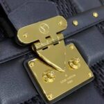 Louis Vuitton LV Women Troca PM Handbag Glacier Black Damier Quilt Lambskin - Image 10