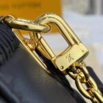 Louis Vuitton LV Women Troca PM Handbag Glacier Black Damier Quilt Lambskin - Image 14