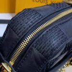 Louis Vuitton LV Women Troca PM Handbag Glacier Black Damier Quilt Lambskin - Image 8