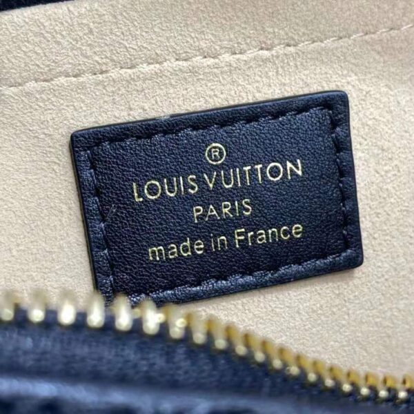 Louis Vuitton LV Women Troca PM Handbag Glacier Black Damier Quilt Lambskin (8)
