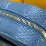 Louis Vuitton LV Women Troca PM Handbag Glacier Blue Damier Quilt Lambskin - Image 9