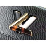 Louis Vuitton LV Women Twist MM Handbag Black Epi Grained Leather – Image 6