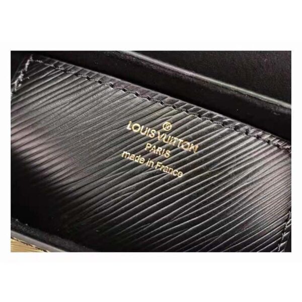 Louis Vuitton LV Women Twist MM Handbag Black Epi Grained Leather (5)