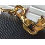 Louis Vuitton LV Women Twist MM Handbag Black Epi Grained Leather – Image 8