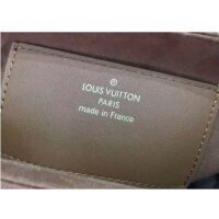 Louis Vuitton LV Women Twist MM Handbag Blue Embroidered Canvas Calf Leather