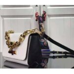 Louis Vuitton LV Women Twist MM Handbag White Epi Smooth Grained Leather – Image 2