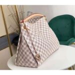 Louis Vuitton Unisex Artsy MM Damier Azur Coated Canvas Natural Cowhide Leather – Bild 6