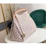 Louis Vuitton Unisex Artsy MM Damier Azur Coated Canvas Natural Cowhide Leather – Bild 4