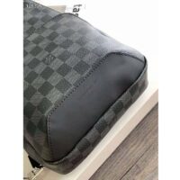 Louis Vuitton Unisex Avenue Sling Bag Coated Damier Graphique Canvas Textile Lining