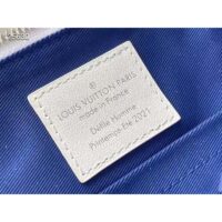 Louis Vuitton Unisex City Keepall Bag Blue Cowhide Leather Textile Lining