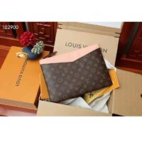 Louis Vuitton Unisex Daily Pouch Brown Monogram Coated Canvas and Cowhide Leather