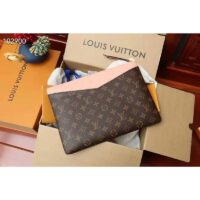 Louis Vuitton Unisex Daily Pouch Brown Monogram Coated Canvas and Cowhide Leather
