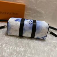 Louis Vuitton Unisex Keepall XS Monogram Watercolor Blue Coated Canvas Cowhide Leather