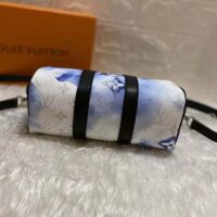 Louis Vuitton Unisex Keepall XS Monogram Watercolor Blue Coated Canvas Cowhide Leather