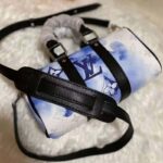 Louis Vuitton Unisex Keepall XS Monogram Watercolor Blue Coated Canvas Cowhide Leather - immagine 2