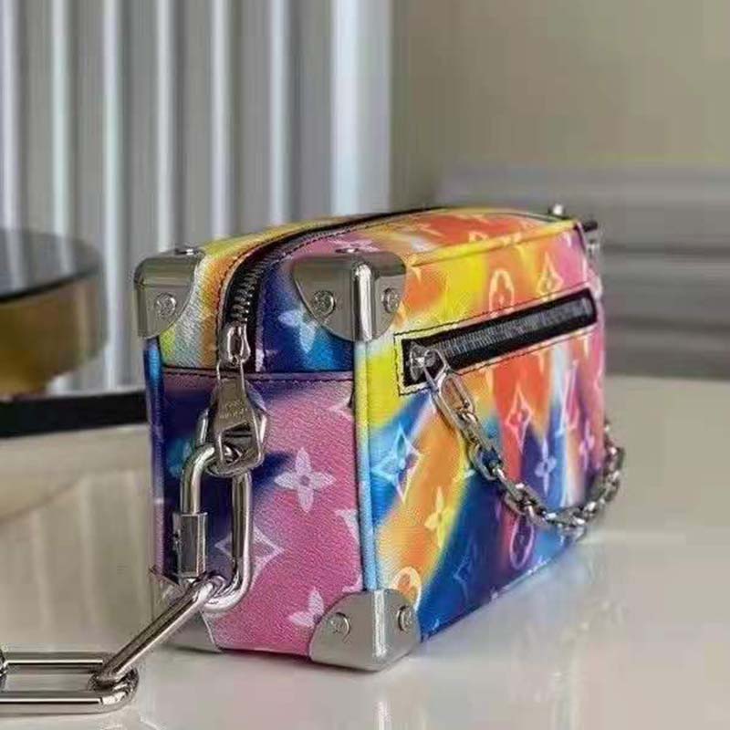 LOUIS VUITTON Monogram Sunset Mini Soft Trunk Multicolor 1228859