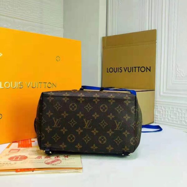 Louis Vuitton Unisex Montsouris PM Black Monogram Coated Canvas and Cowhide Leather (2)