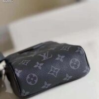Louis Vuitton Unisex Outdoor Sling Bag Taigarama Noir Black Coated Canvas Cowhide Leather