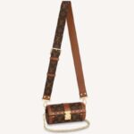 Louis Vuitton Unisex Papillon Trunk Handväska Monogrambelagd Canvas Kohud Läder