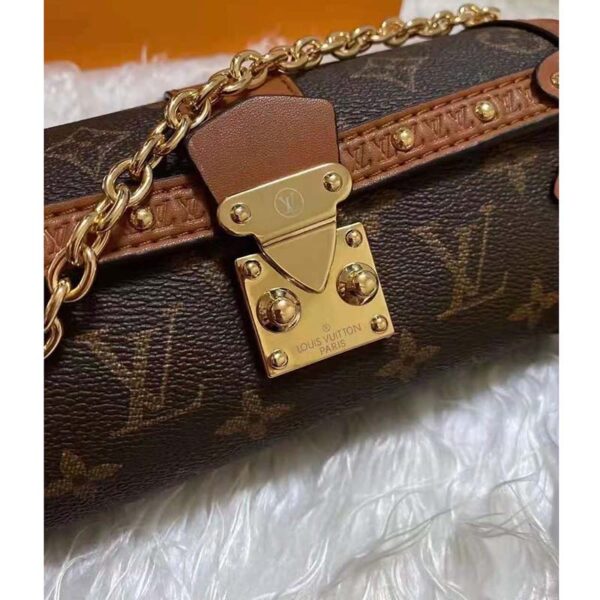 Louis Vuitton Unisex Papillon Trunk Handbag Monogram Coated Canvas Cowhide Leather (7)
