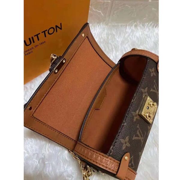 Louis Vuitton Unisex Papillon Trunk Handbag Monogram Coated Canvas Cowhide Leather (8)