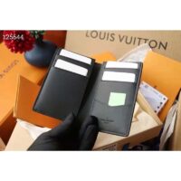 Louis Vuitton Unisex Pocket Organizer Slender Black Monogram Seal Cowhide Leather