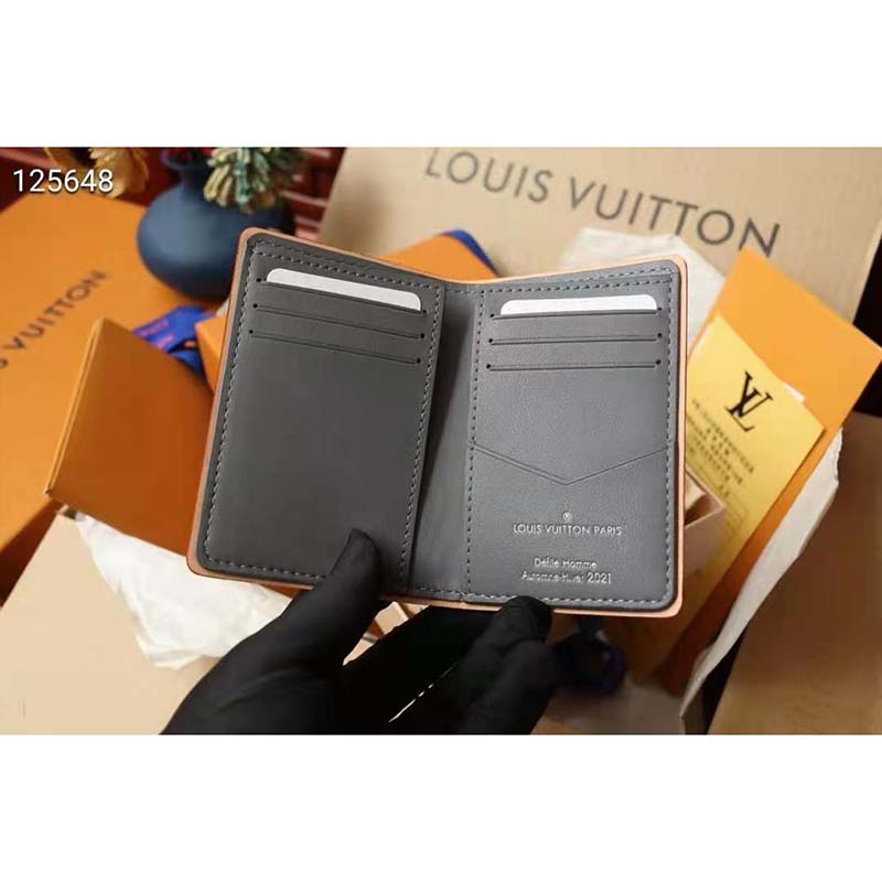 Louis Vuitton Silver Monogram Mirror Leather Slender Pocket Organizer -  Yoogi's Closet