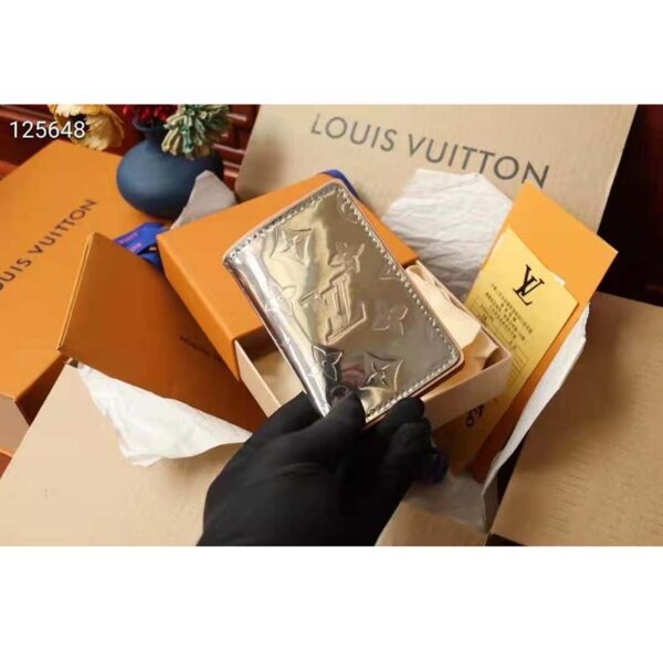 Louis Vuitton Unisex Slender Pocket Organizer Monogram Mirror Coated Canvas (6)