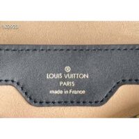 Louis Vuitton Unisex Trianon PM Handbag Monogram Coated Canvas Calfskin Leather Wood