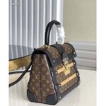 Louis Vuitton Unisex Trianon PM Handbag Monogram Coated Canvas Calfskin Leather Wood - Image 4