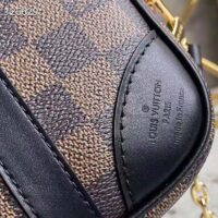 Louis Vuitton Unisex Valisette Souple BB Handbag Black Damier Ebene Coated Canvas