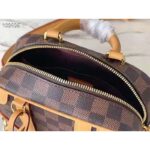 Louis Vuitton Unisex Valisette Souple BB Handbag Natural Beige Damier Ebene Coated Canvas - Image 6
