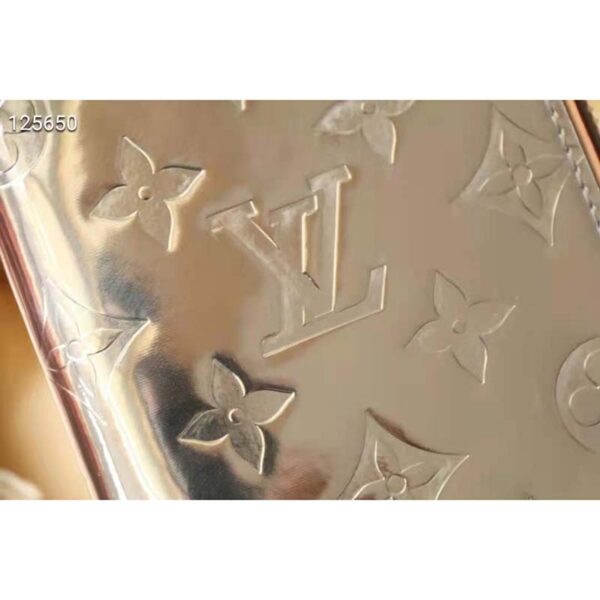 Louis Vuitton Unisex Zippy Wallet Vertical LV Mirror Mirror Monogram Mirror Coated Canvas (10)
