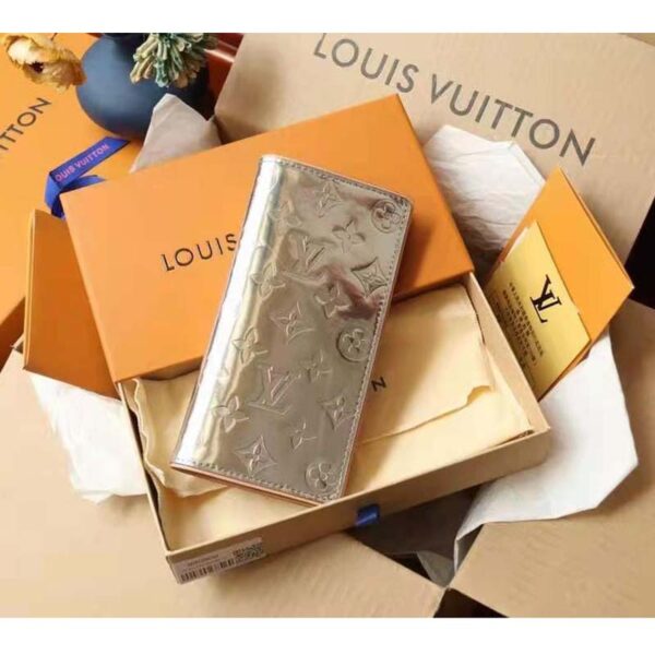 Louis Vuitton Unisex Zippy Wallet Vertical LV Mirror Mirror Monogram Mirror Coated Canvas (12)